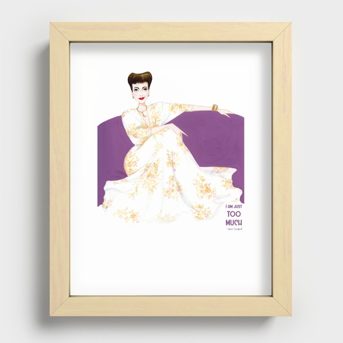 Joan Crawford Recessed Framed Print