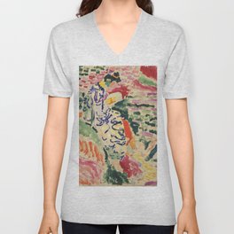 La Japonaise Woman beside the Water by Henri Matisse V Neck T Shirt