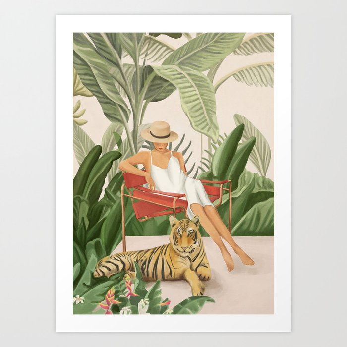 The Lady and the Tiger II Art Print