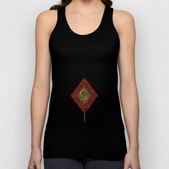 - lines of diamonds - Unisex Tank Top