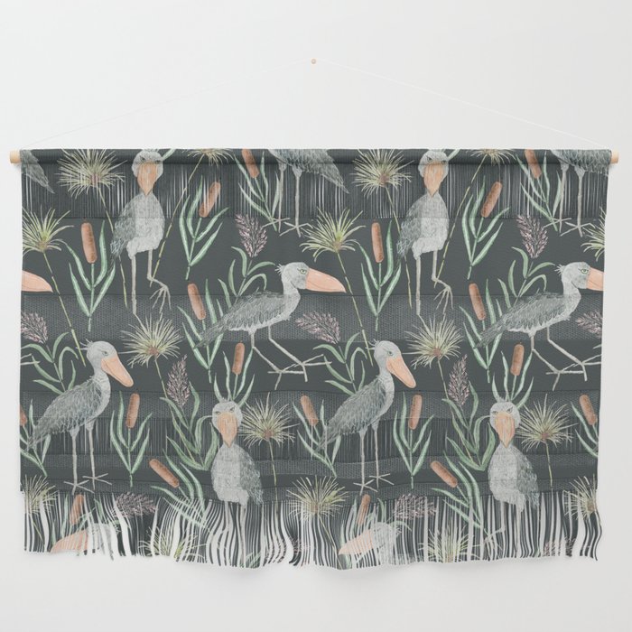 The Magnificent Shoebill Pattern Wall Hanging