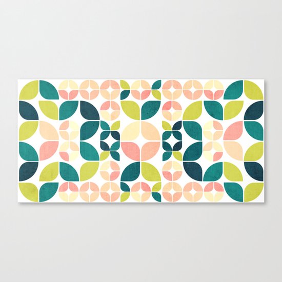 Rose Garden Pattern Canvas Print