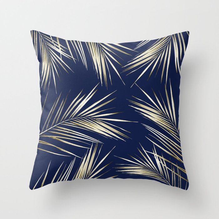 Tropical Leaves 3 Throw Pillow