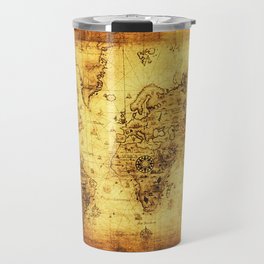 Arty Vintage Old World Map Travel Mug