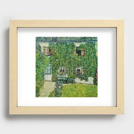 Gustav Klimt - The House of Guardaboschi Recessed Framed Print