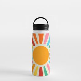 Retro Sunrise: Rainbow Edition Water Bottle