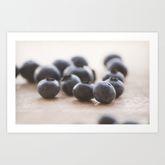 Blue Fruit Art Print