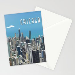 Chicago Cityscape Stationery Card