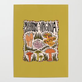 Mushrooms of Virginia Poster
