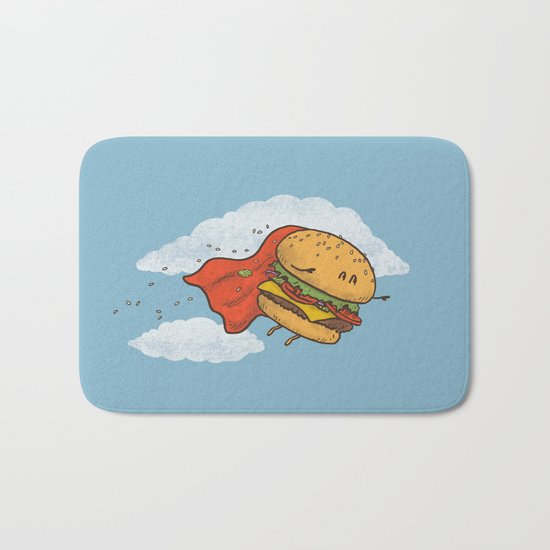 Superburger! Bath Mat