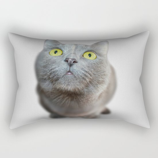 The Cat's Stare Rectangular Pillow