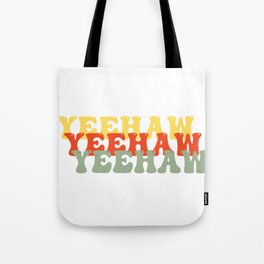 Retro Yeehaw Tote Bag