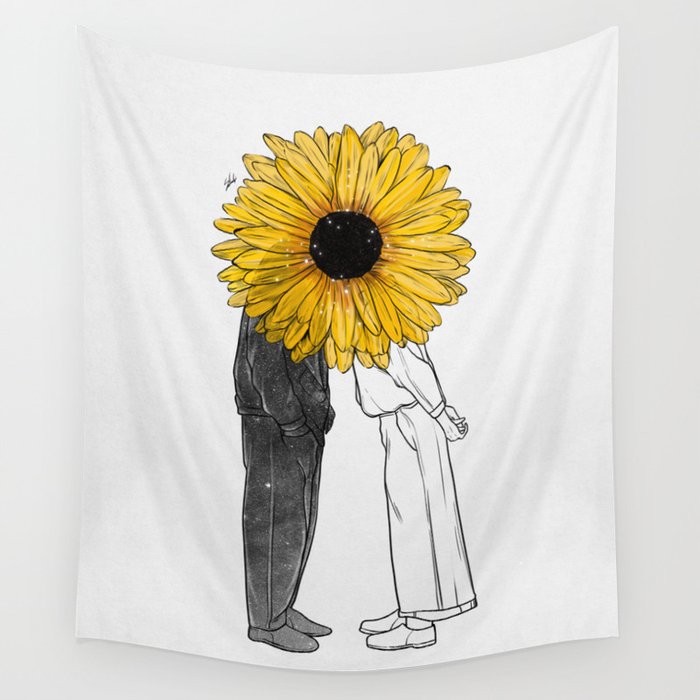 Sunflower love. Wall Tapestry