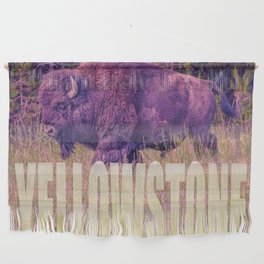 Yellowstone National Park Wyoming Buffalo Wildlife Photography Print Wall Hanging
