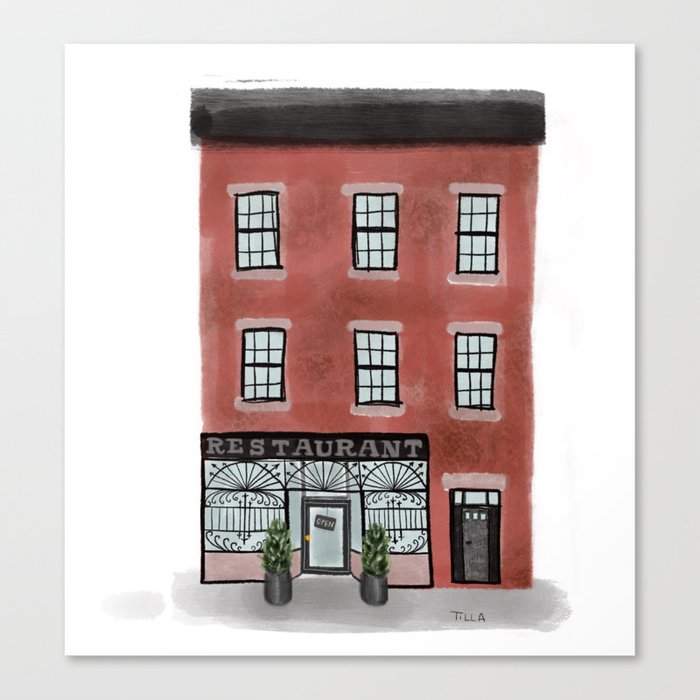 Rucola Restaurant in Brooklyn Canvas Print