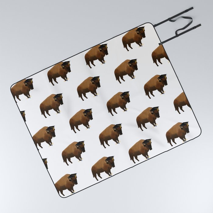 Bison Graduation Picnic Blanket