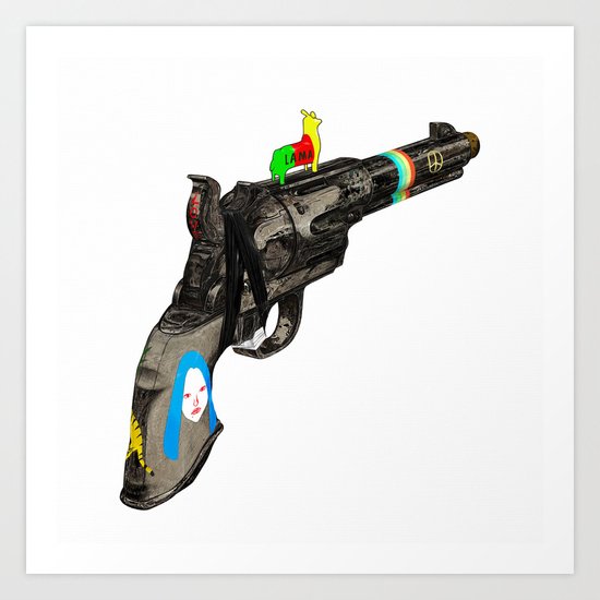 HIPPY GUN Art Print
