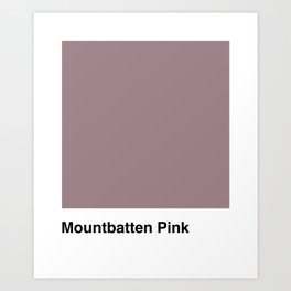 Mountbatten Pink Art Print