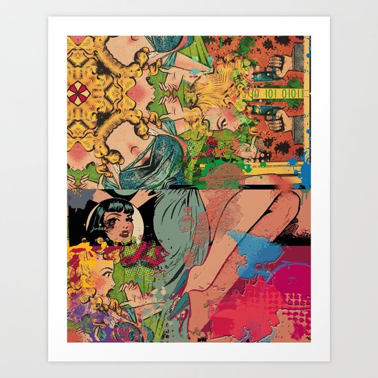 Lipstick Traces Art Print