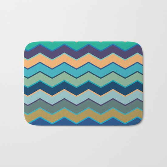 Colorful Wave II Bath Mat