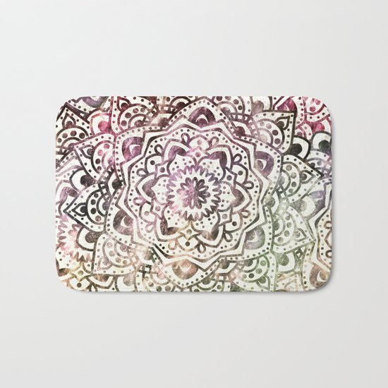 STARRY DAY MANDALA Bath Mat