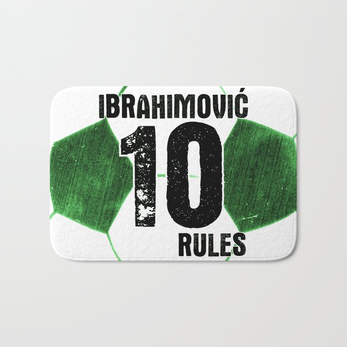 Ibrahimovic 10 Rules Bath Mat