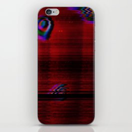 Red liquid wave iPhone Skin