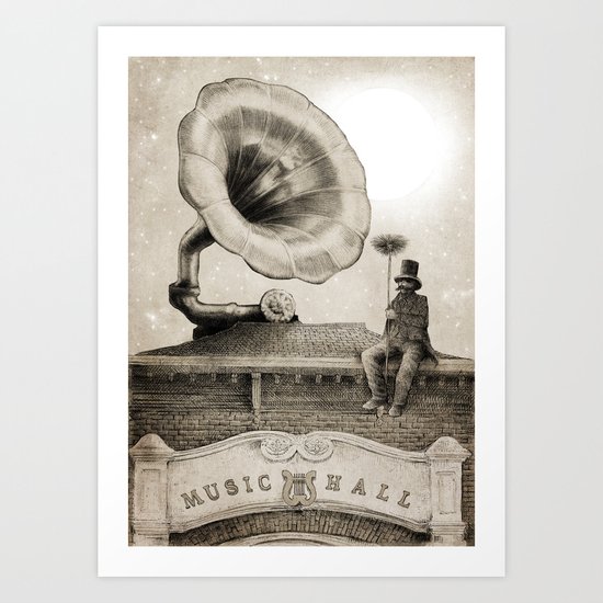 The Chimney Sweep (Monochrome) Art Print