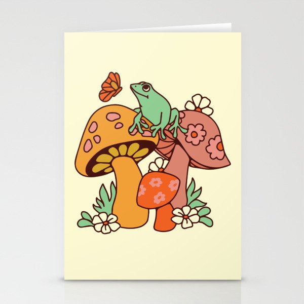 Mushroom Frog Stationery Cards