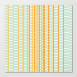 Stripes meet Stripes Composition Artwork 01 Color 02 Canvas Print