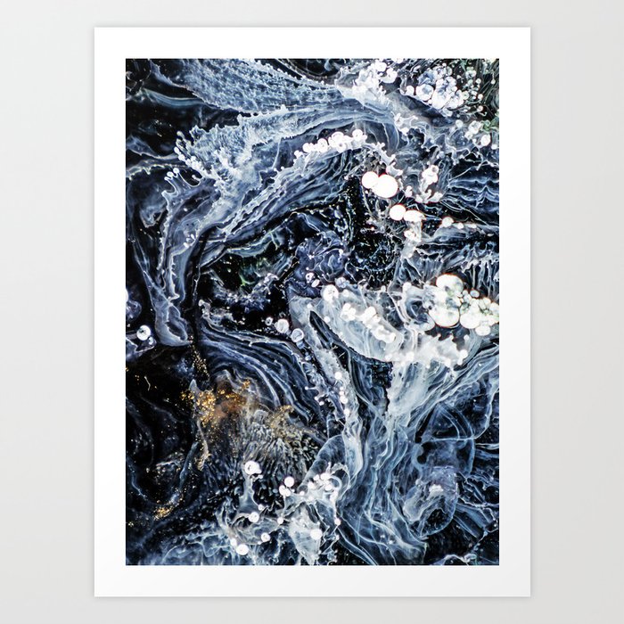 Aryaa Abstract Dark Digitalart Art Print By 83oranges