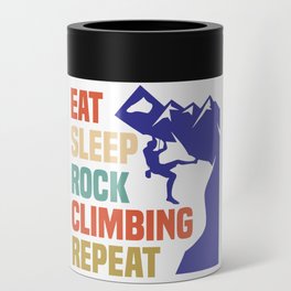 Eat Sleep Rock Climbing Repeat Can Cooler