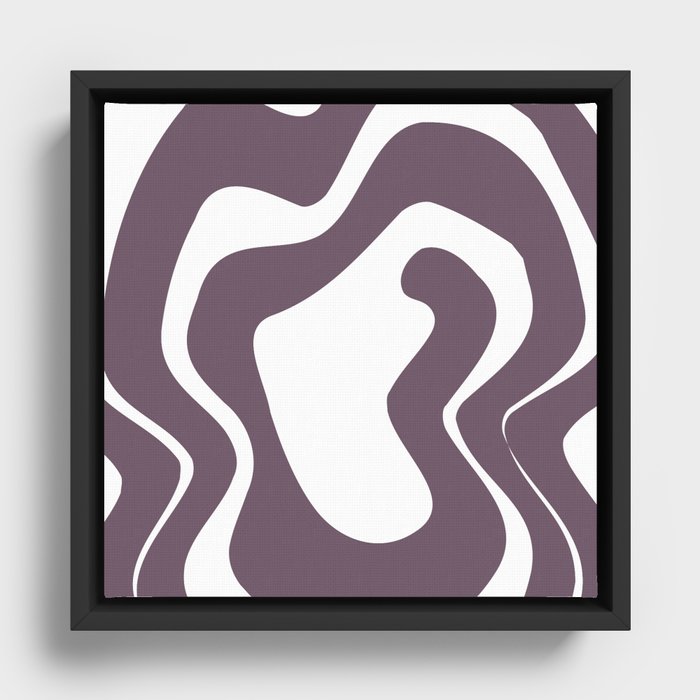 Grape abstract Framed Canvas