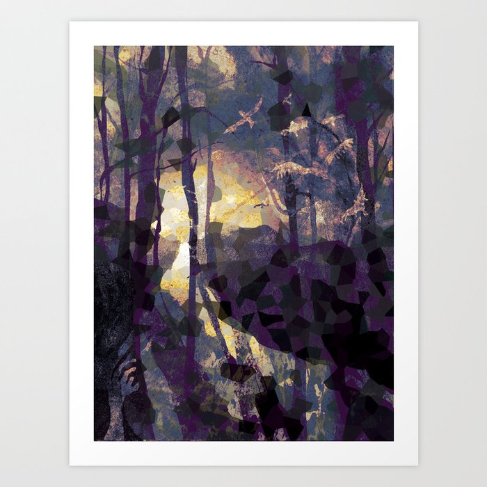 Outbound Crows Art Print