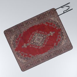Red retro carpet Picnic Blanket
