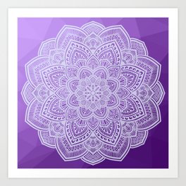 Mandala Purple Art Print
