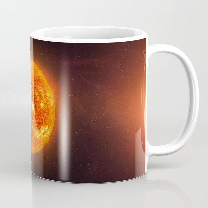 Sun star. Poster background illustration. Coffee Mug