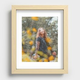 Amongst the Flowers Recessed Framed Print