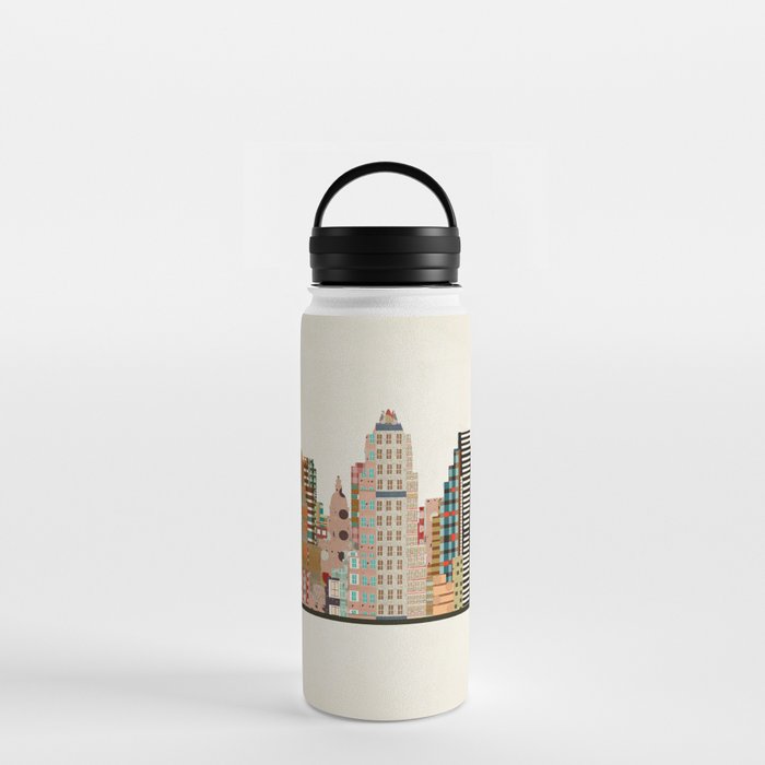 austin skyline Water Bottle