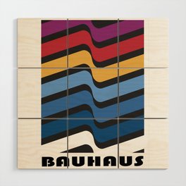 Bauhaus Exhibition Poster 1923 Wood Wall Art