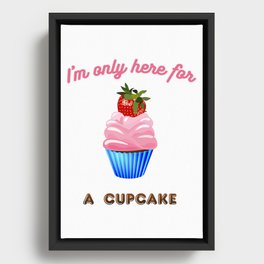 Cupcake for a sweet tooth Framed Canvas