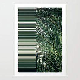 Tropical Glitch Art Print