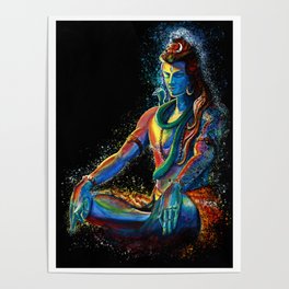 Eternal Lord Shiva in Meditation Poster