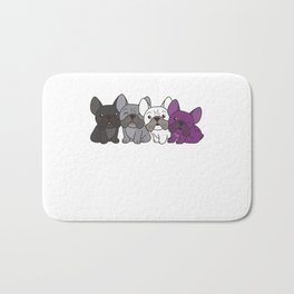 Asexual Flag French Bulldog Pride Lgbtq Dogs Bath Mat