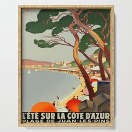 Vintage poster - Cote D'Azur, France Serving Tray