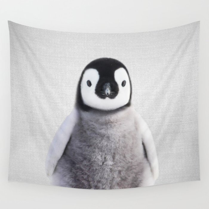 Baby Penguin - Colorful Wall Tapestry