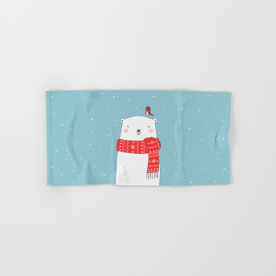 POLAR BEAR&LITTLE BIRD CHRISTMAS Hand & Bath Towel