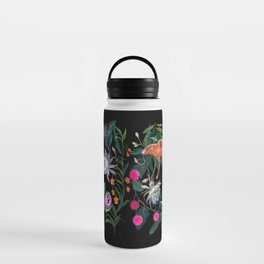 Mantis and Moth Cactus Flower Water Bottle
