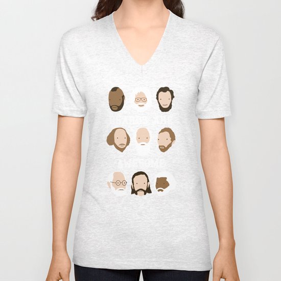 Beards Are Awesome Unisex V-Neck