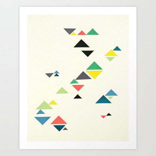 Triangles Art Print